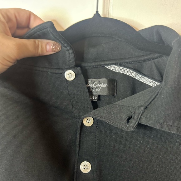 Gordon Cooper Golf, Size Xl, Mens Golf POLO, Black with white stitching - Picture 3 of 6